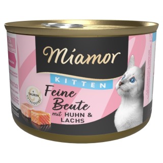 Miamor Feine Beute 12 x 185 g - Kitten Huhn & Lachs