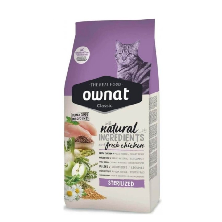 Ownat Cat Classic Sterilized - 4 kg