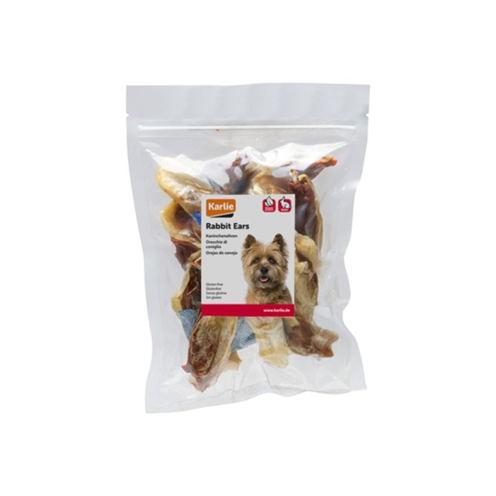 beeztees Getrocknete Kaninchenohren mit Ente - 250 g