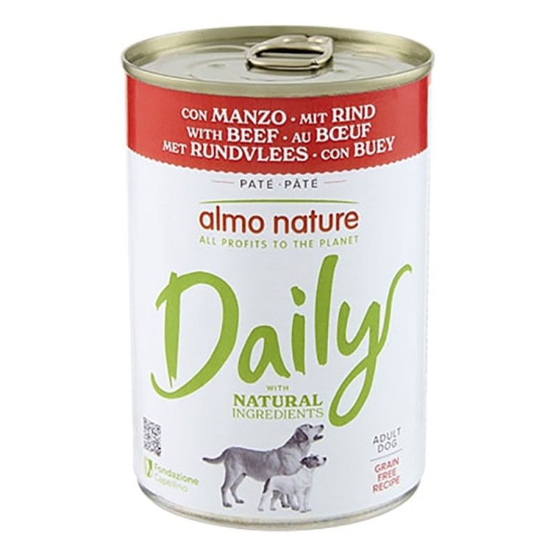 5 + 1 gratis! 6 x 400 g Almo Nature Daily  - Rind