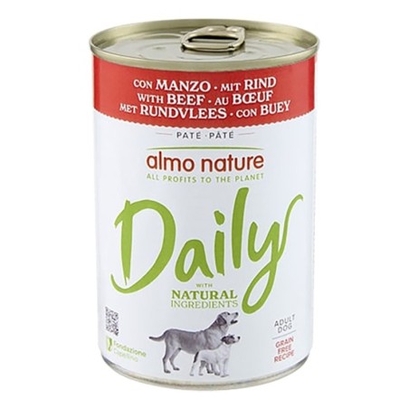 5 + 1 gratis! 6 x 400 g Almo Nature Daily  - Rind