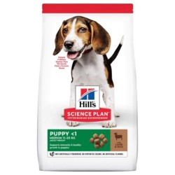 4 kg gratis! 18 kg Hill's Science Plan - Puppy Medium mit Lamm & Reis