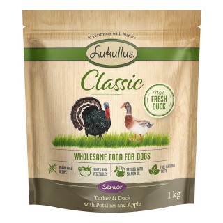 Lukullus Classic Senior Truthahn & Ente (getreidefrei) - 1 kg