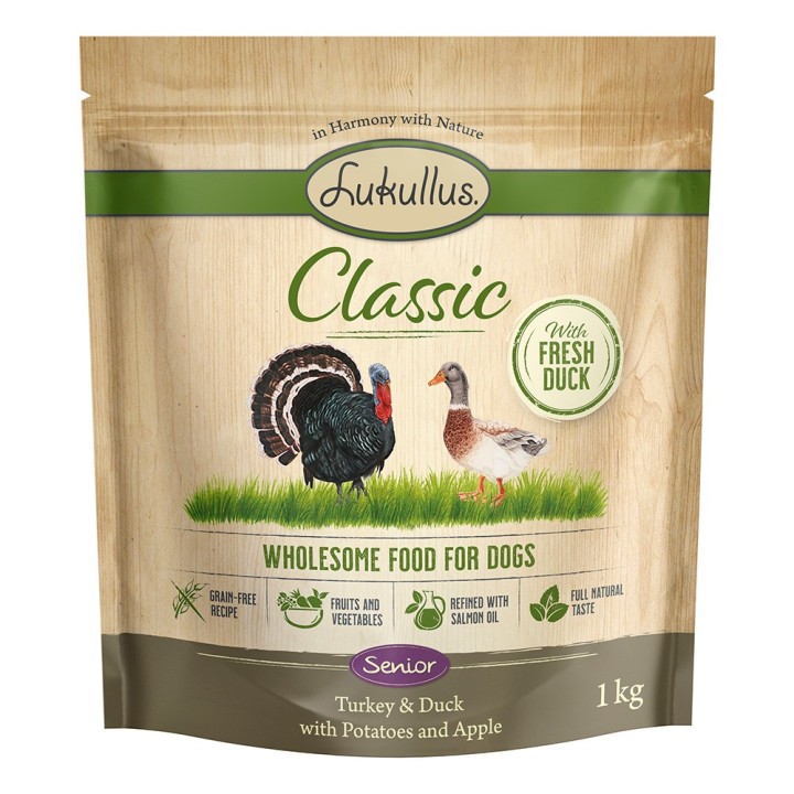 Lukullus Classic Senior Truthahn & Ente (getreidefrei) - 1 kg
