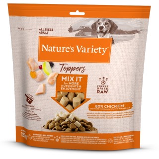 2 + 1 gratis! 3 x Nature's Variety Snacks - 3 x 120 g Gefriergetrocknete Topper: Huhn