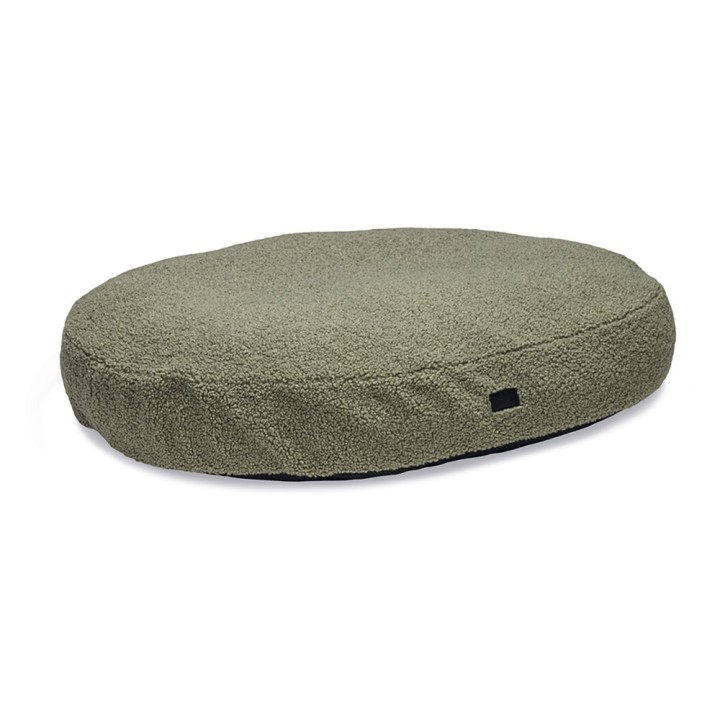 Designed by Lotte Ovales Hundekissen Yndis - grün:  L 100 x B 70 x H 15 cm