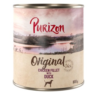 Purizon Original Adult 6 x 800 g - Hühnerfilet mit Ente, Karotten und Brombeeren