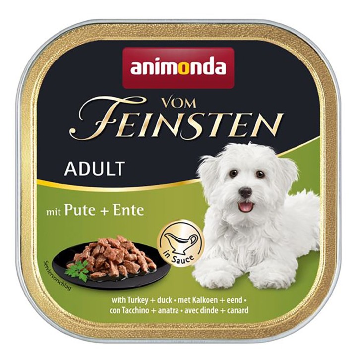 animonda vom Feinsten Adult 22 x 150 g - mit Pute & Ente in Sauce