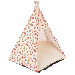 TIAKI Haustierhöhle Tropisches Tipi - ca. Ø 65 x H 75 cm
