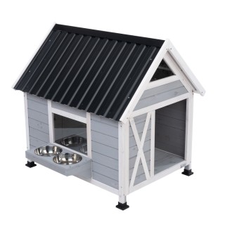 Modern Living Outdoor-Hundehütte Belmont - ca. L 101 x B 92 x H 95,5 cm