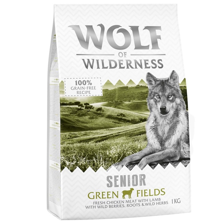 Wolf of Wilderness Senior "Green Fields" Lamm - getreidefrei - 1 kg