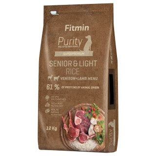 Fitmin dog Purity Senior & Light Reis, Hirsch & Lamm - 12 kg