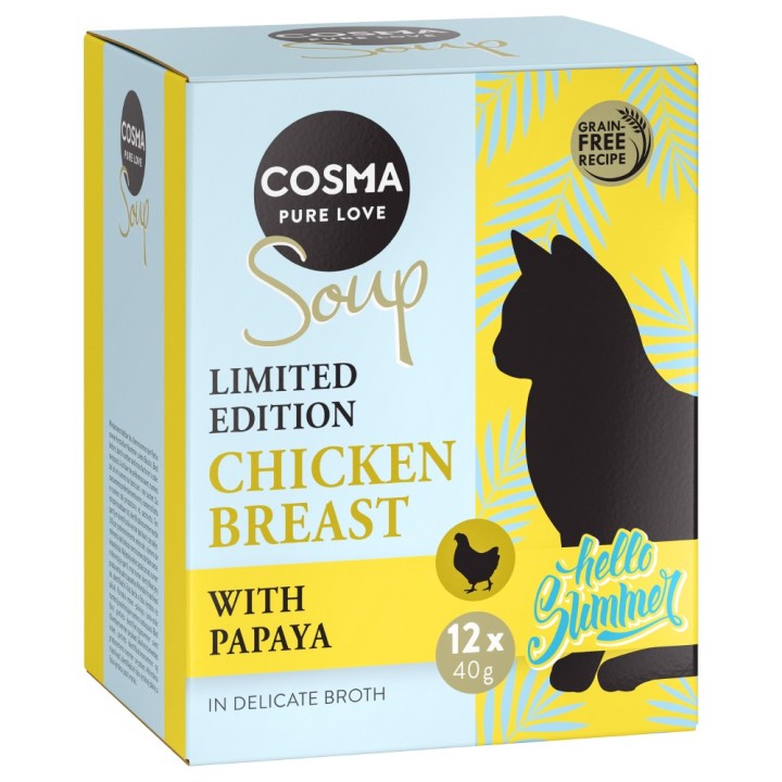 Cosma Soup Summer-Edition Hühnchenbrust mit Papaya 12  x 40 g