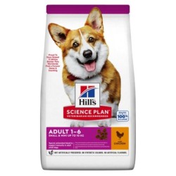 1 kg gratis! 6 kg Hill's Science Plan  - Adult 1-6 Small & Mini mit Huhn