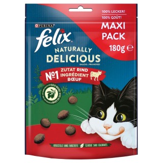 Felix Naturally Delicious - Sparpaket Rind mit Goji-Beeren (3 x 180 g)