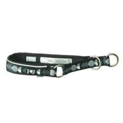 Hurtta Bare Zug-Stopp Halsband, coal - 40 - 50 cm Halsumfang, 35 mm breit