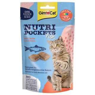 GimCat Nutri Pockets Fish - Sparpaket: mit Lachs (6 x 60 g)