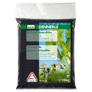 Dennerle Kristall-Quarzkies 1-2 mm (10 kg) - diamantschwarz