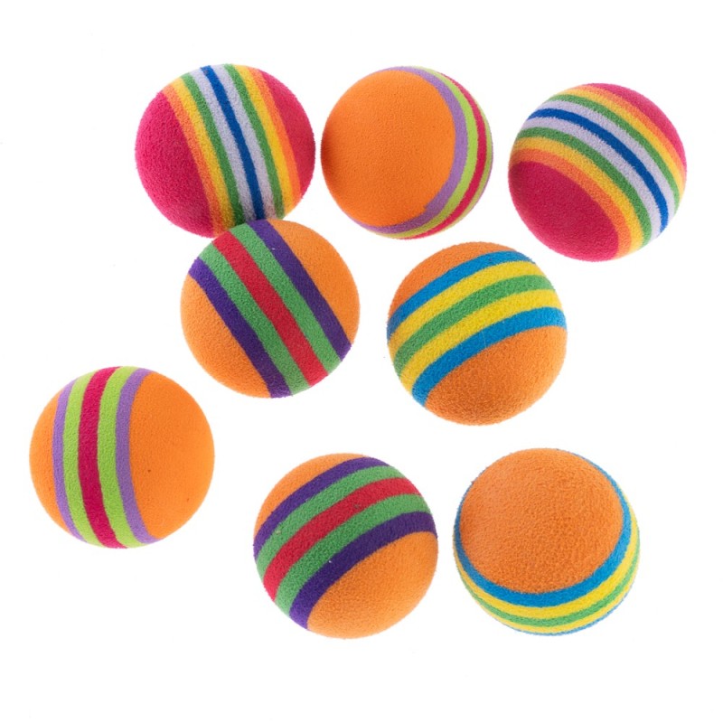 zooplus Basics Spielballset für Katzen - 8 Stück