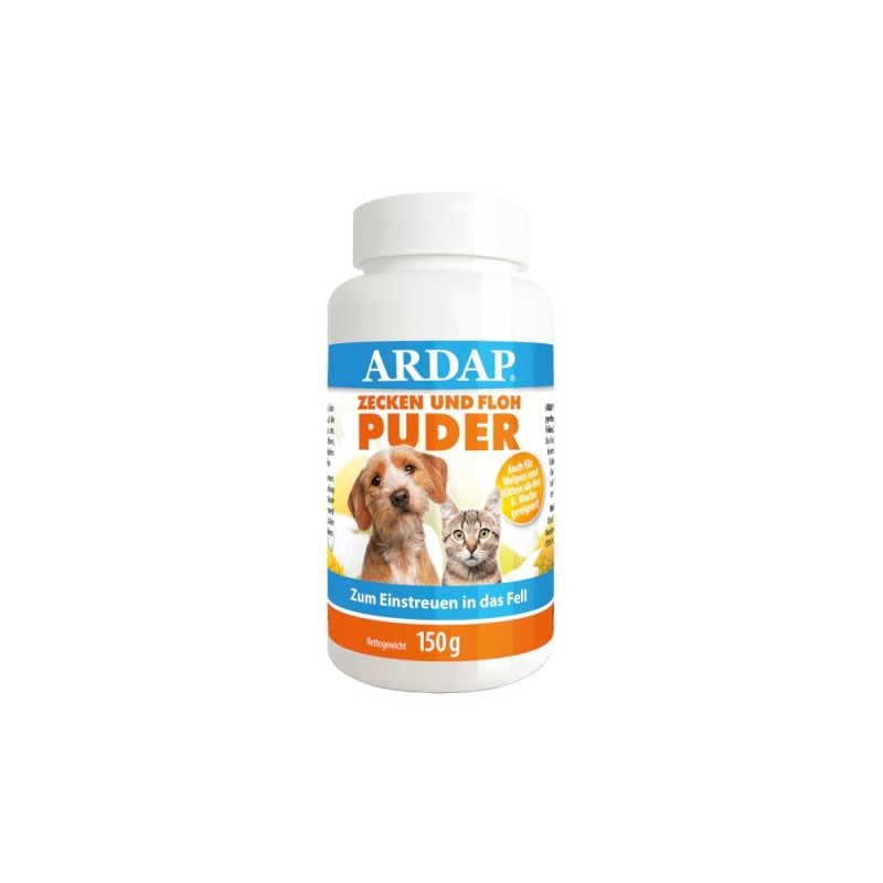 ARDAP Zecken- und Flohpuder - Sparpaket: 2 x 150 g