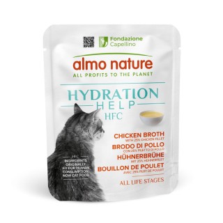 Almo Nature HFC Hydration Help 6 x 50 g - Hühnerbrühe mit Hühnerfilet
