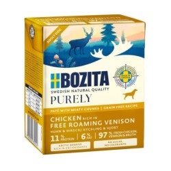 5 + 1 gratis! 6 x 370 g Bozita Purely Paté - mit Hirsch