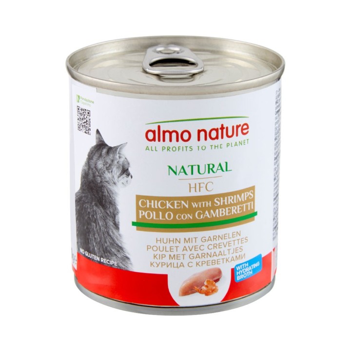 5 + 1 gratis! 6 x 280 g Almo Nature HFC Natural - Huhn mit Garnelen
