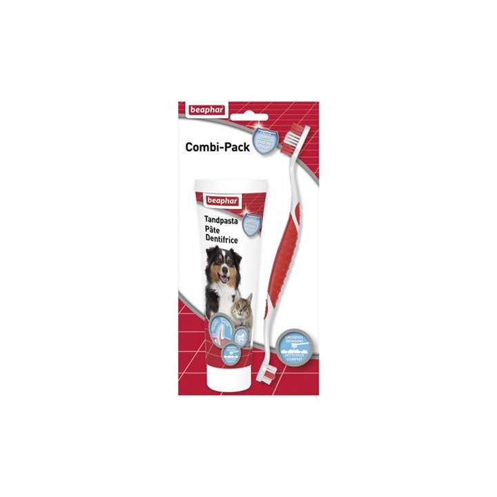 Beaphar Combi-Pack Zahnpasta + Zahnbürste