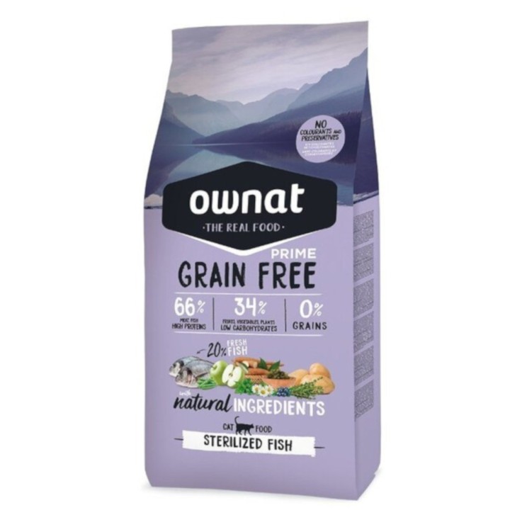 Ownat Cat Grain Free Prime Sterilised Fisch - 3 kg