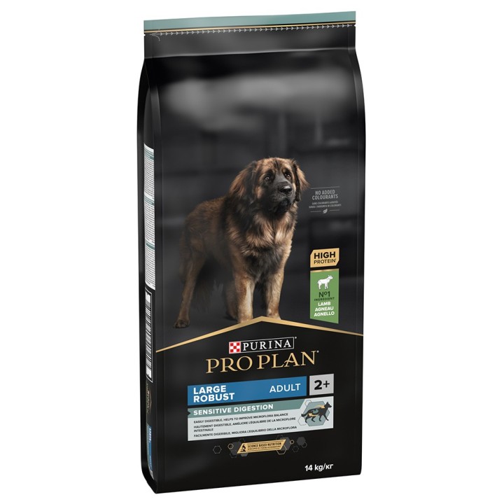Sparpaket PURINA PRO PLAN 2 x Großgebinde - Large Adult Robust Sensitive Digestion Lamm (2 x 14 Kg)