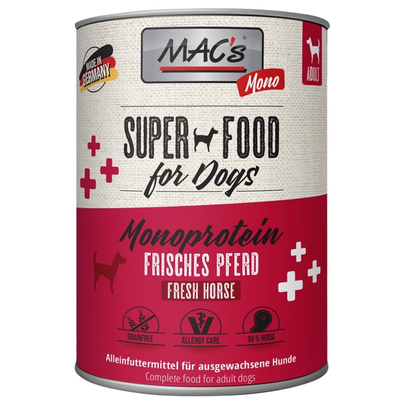 MAC's Mono Sensitive 6 x 800 g - Pferd Pur