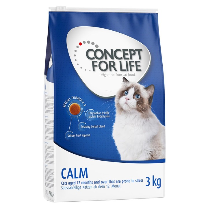 10 kg / 9 kg Concept for Life 20% Rabatt! - Calm 3 x 3 kg