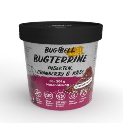 BugBell BugTerrine Adult Insekten, Cranberry und Käse - Sparpaket: 8 x 100 g