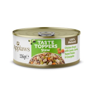 4 + 2 gratis! 6 x 156 g Applaws Taste Toppers - Huhn mit Lamm Stew