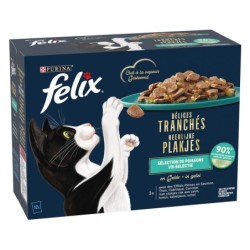 Felix Köstliche Scheibchen 12 x 80 g - Ozean-Auswahl in Gelee