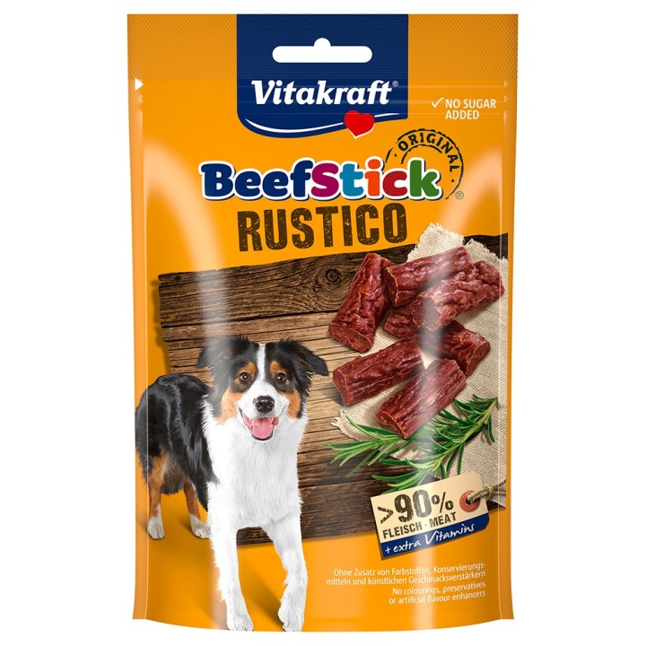 Vitakraft Beef Sticks Rustico - Sparpaket: 7 x 55 g