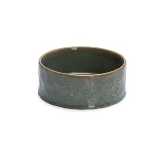 Designed by Lotte Hundenapf Keramik, grün - 1200 ml, Ø 18 x H 7 cm