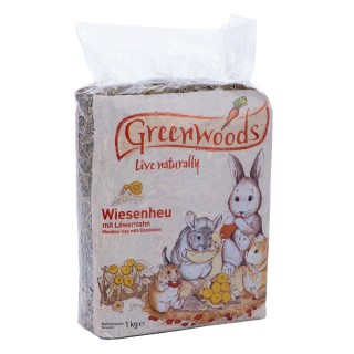 Greenwoods Wiesenheu 1 kg - Löwenzahn