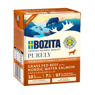 5 + 1 gratis! 6 x 370 g Bozita Purely Paté - mit Lachs