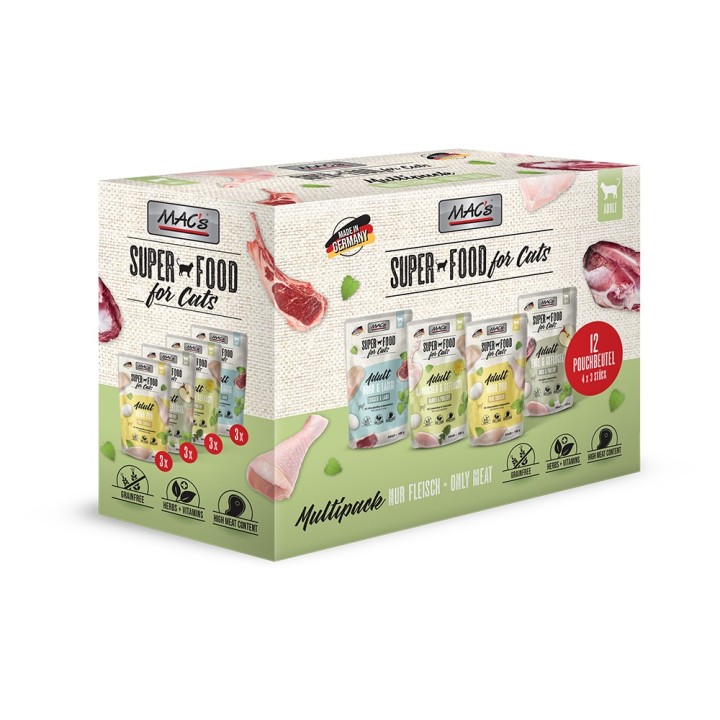 MAC´s Cat Multipack 12 x 100 g - mit Fleisch