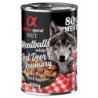 alpha spirit Dog Meatballs 6 x 400 g - Rothirsch & Rosmarin