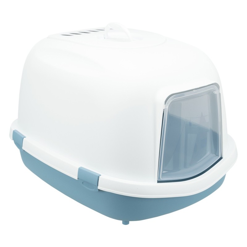 Trixie Katzentoilette Primo XXL Top mit Haube -  blau/weiß