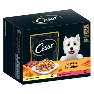 Cesar Selektion Fleisch und Gemüse in Gelee - 12 x 100 g