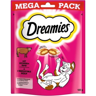 Dreamies Katzensnacks Mega Pack - Sparpaket Rind (4 x 180 g)