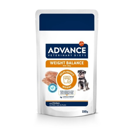 6 + 2 gratis! 8 x 150 g Advance Veterinary Diets Mini Nassfutter - Weight Balance