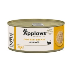 18 x 70 g Applaws zum Sonderpreis! - in Brühe: Hühnchenbrust