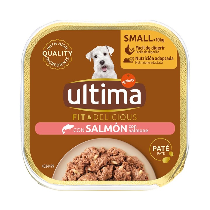 Ultima Fit & Delicious Paté Mini Hund 22 x 150 g - Lachs