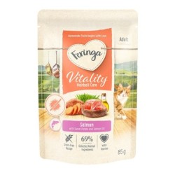Feringa Vitality Hairball Care - Anti-Haarballen-Lachs 12 x 85 g