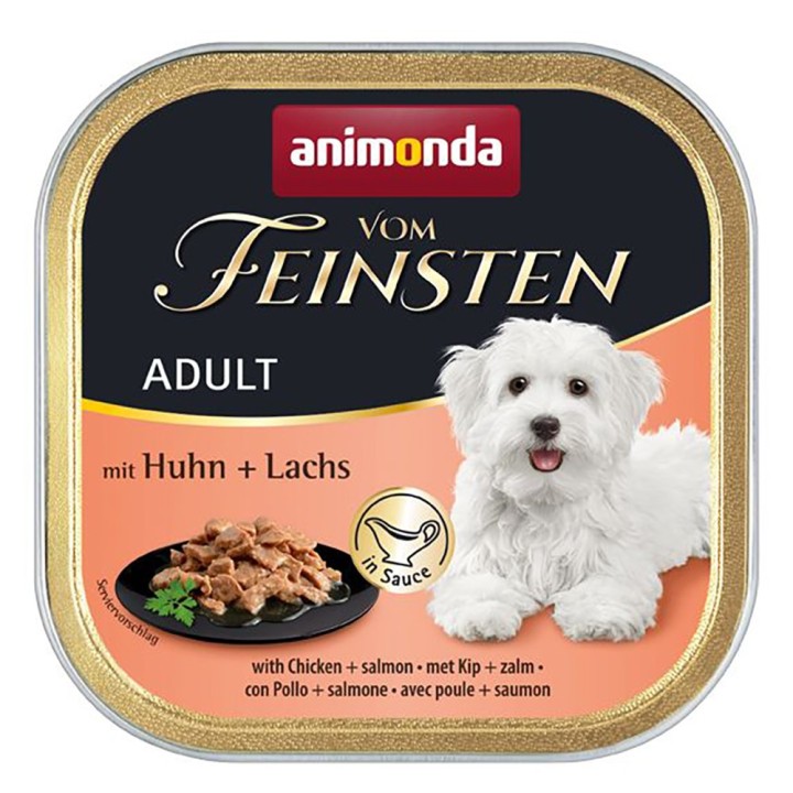 animonda vom Feinsten Adult 22 x 150 g - mit Huhn & Lachs in Sauce