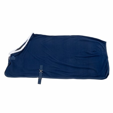 Nomad Tales Abschwitzdecke Fleece mit Bauchgurt, marineblau - 125 cm Rückenlänge